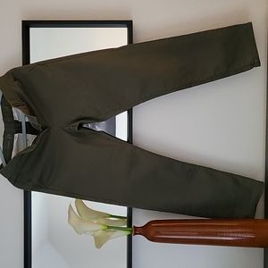 pants, military green.
